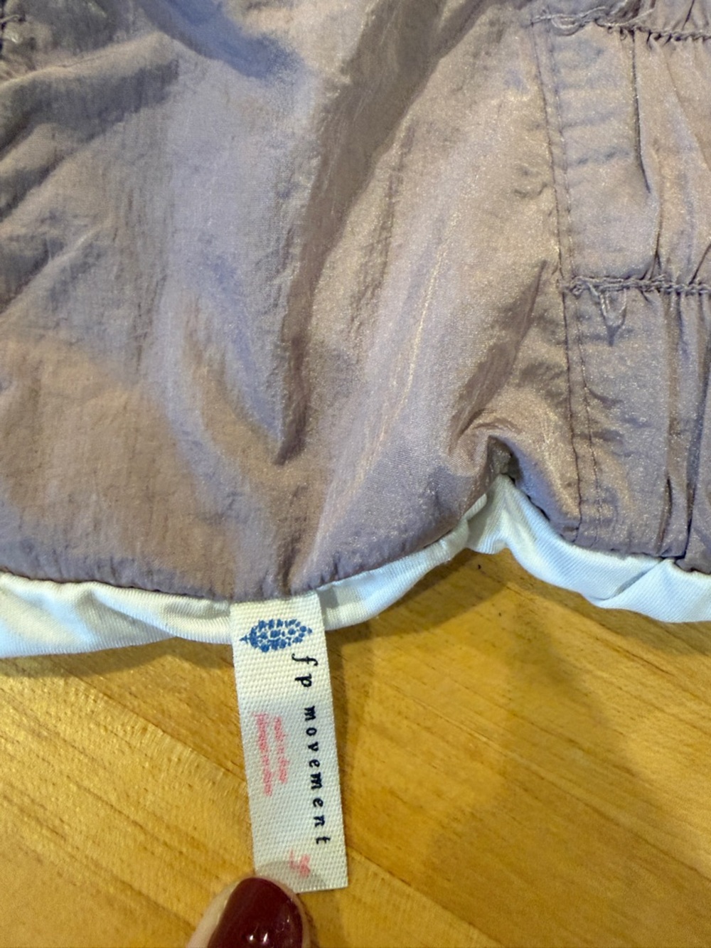 FP Movement by Free People Lavender Athletic Shorts with White Trim